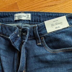Abercrombie & Fitch women's Dark Blue Skinny Jeans